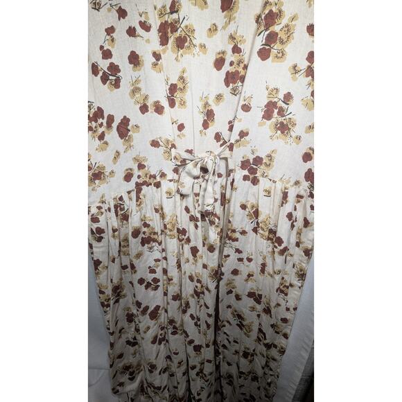 Vtg Select Floral Button Front Maxi Dress 3X Cottagecore Prairie Grunge 90s - Picture 5 of 8
